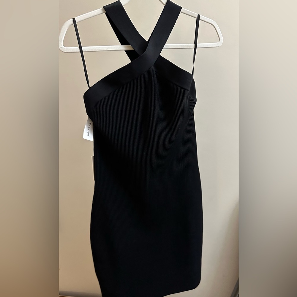 Aritzia Black Cross-Strap Dress